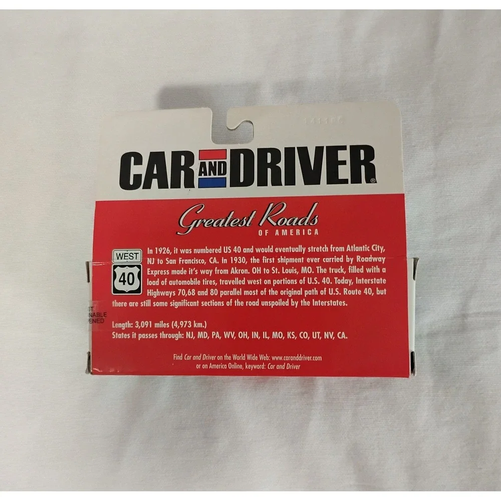 Road Champs Car and Driver 1931 Ford Model A US Route 40 Diecast 1:43